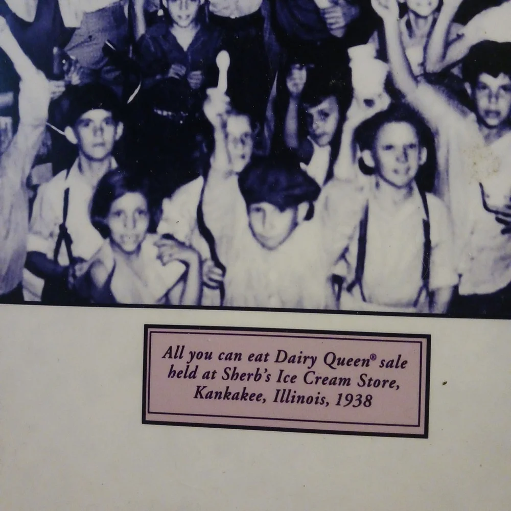 Vintage Dairy Queen 1938 Framed Franchise Picture